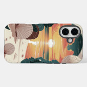 Muschel-Sonnenuntergangsstrand Case-Mate iPhone Hülle (Rückseite (Horizontal))