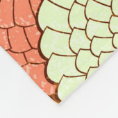 Muschel Spektakel: Abstrakte Meeresmuster Fleecedecke (Ecke)