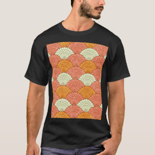 Muschel Spektakel: Abstrakte Meeresmuster T-Shirt