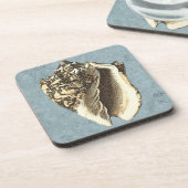 Muschel Stonewash Conch Getränkeuntersetzer (Linke Seite)