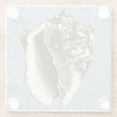 Muschel Stonewash Conch Glasuntersetzer (Rückseite)