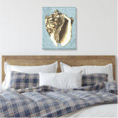 Muschel Stonewash Conch Leinwanddruck (Insitu (Schlafzimmer))