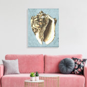 Muschel Stonewash Conch Leinwanddruck (Insitu (Wohnzimmer))