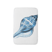 Muschel Strand Küste Blau des Ozeans Badematten (Vorderseite Vertikal)