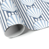 Muschel Stripe Elegance! Geschenkpapier (Rolleneckpunkt)