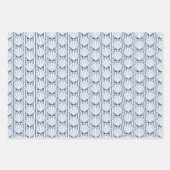 Muschel Stripe Elegance! Geschenkpapier Set (Vorderseite)