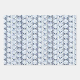 Muschel Stripe Elegance! Geschenkpapier Set