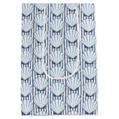 Muschel Stripe Elegance! Mittlere Geschenktüte (Rückseite)