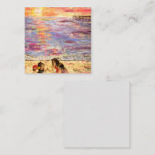 Muschel sucht quadratische visitenkarte (Vorne/Hinten)