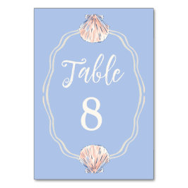 Muschel Tischnummer