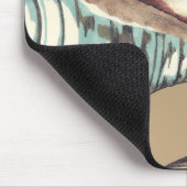 Muschel Trio über Khaki Mousepad (Ecke)