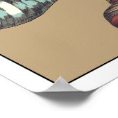 Muschel Trio über Khaki Poster (Ecke)