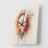 Muschel Tropical Coastal Beach Sea Quadratische Wanduhr (Winkel)