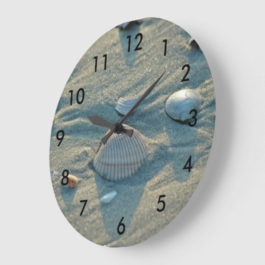 Muschel-Uhr Große Wanduhr (Winkel)