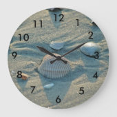 Muschel-Uhr Große Wanduhr (Vorderseite)