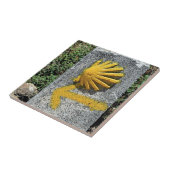 Muschel und Pfeil EL Camino unterzeichnen, Spanien Fliese (Seite)