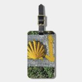 Muschel und Pfeil EL Camino unterzeichnen, Spanien Gepäckanhänger (Vorderseite vertikal)