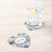 Muschel und Rose des Meeres von Nautic Untersetzer (Vor Ort)