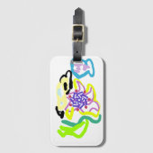 Muschel und Seestern Gepäckanhänger (Vorderseite Vertikal)