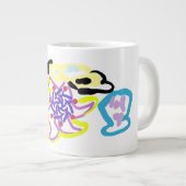 Muschel und Seestern Jumbo-Tasse (Vorderseite Rechts)
