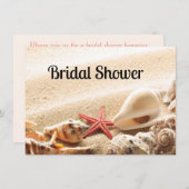 Muschel-und Starfish-Brautparty-Einladung Einladung (Vorne/Hinten)