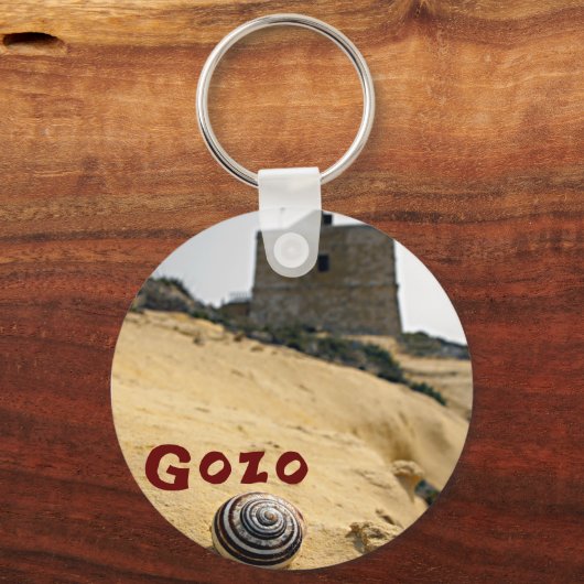 Muschel und Tower, Gozo, Malta Schlüsselanhänger (Vorderseite)