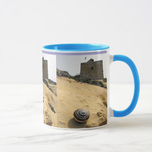 Muschel und Tower, Gozo, Malta Tasse