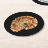 Muschel-Untersetzer Runder Pappuntersetzer (Angewinkelt)