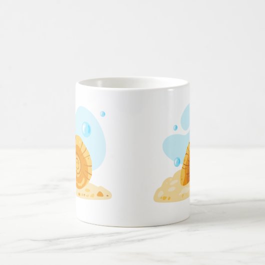 ​ Muschel. Unterwasserwelt. ​ Kaffeetasse (Mittel)