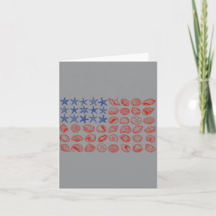 Muschel Usa-Flagge 4. Juli Für Männer Frauen Kinde Karte