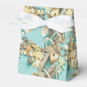 Muschel, Vintag, Collage, Türkis, Chic, trendig,  Geschenkschachtel