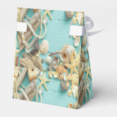 Muschel, Vintag, Collage, Türkis, Chic, trendig, l Geschenkschachtel (Rückseite)