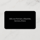 Muschel Visitenkarte (Rückseite)