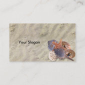 Muschel-Visitenkarte Visitenkarte (Rückseite)