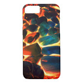 Muschel von Austern auf rotem Vulkangestein oder i Case-Mate iPhone Hülle (Rückseite)