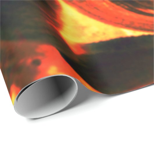 Muschel von Austern auf rotem Vulkangestein oder i Geschenkpapier (Rolleneckpunkt)