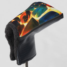 Muschel von Austern auf rotem Vulkangestein oder i Golf Headcover