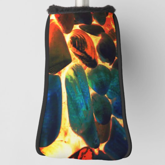 Muschel von Austern auf rotem Vulkangestein oder i Golf Headcover (Rotieren 90)