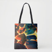 Muschel von Austern auf rotem Vulkangestein oder i Tasche (Vorderseite)