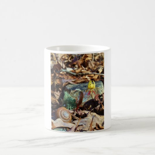 Muschel von Gelben und Pflaumen Kaffeetasse (Mittel)