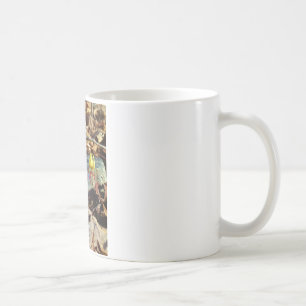 Muschel von Gelben und Pflaumen Kaffeetasse