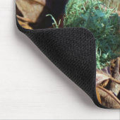 Muschel von Gelben und Pflaumen Mousepad (Ecke)