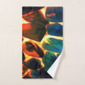 Muschel von Seeschiffen auf flammendem vulkanische Badhandtuch Set (Handtuch)