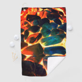 Muschel von Seeschiffen auf flammendem vulkanische Golfhandtuch (Insitu)