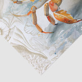 Muschel Wasserfarbe Seidenpapier (Detail)