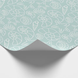 Muschel Weihnachtsschrott Geschenkpapier