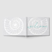 Muschel Woven Gray Beach House Gästebuch (Voll)