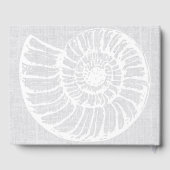 Muschel Woven Gray Beach House Gästebuch (Rückseite)