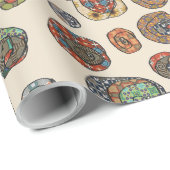 Muschel Wrapping Paper Geschenkpapier (Rolleneckpunkt)