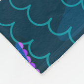 Muschel Yea Aquamarin & Gold Glam Meerjungfrau Sch Fleecedecke (Ecke)